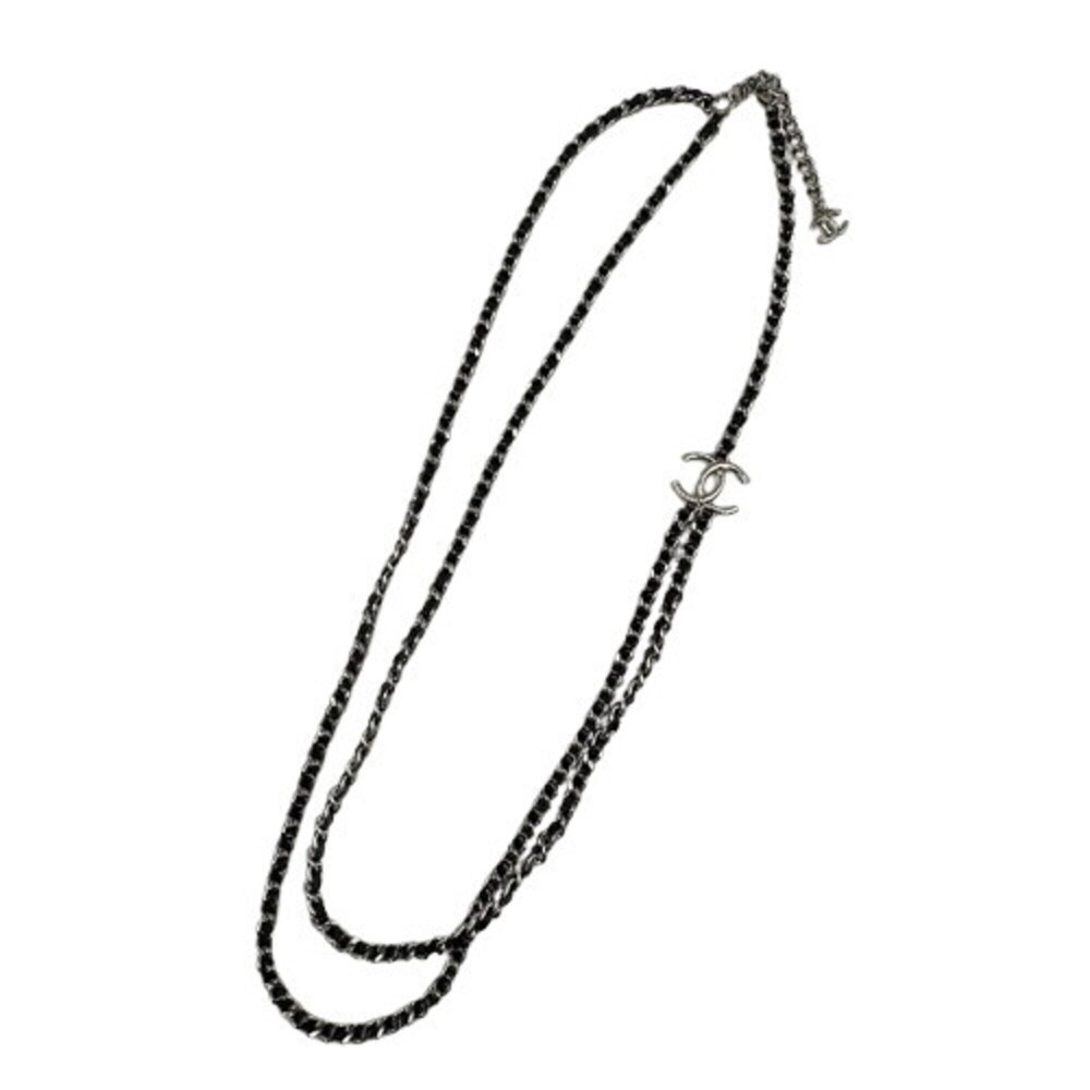 CHANEL Chain Necklace Coco Mark Long Bag Charm